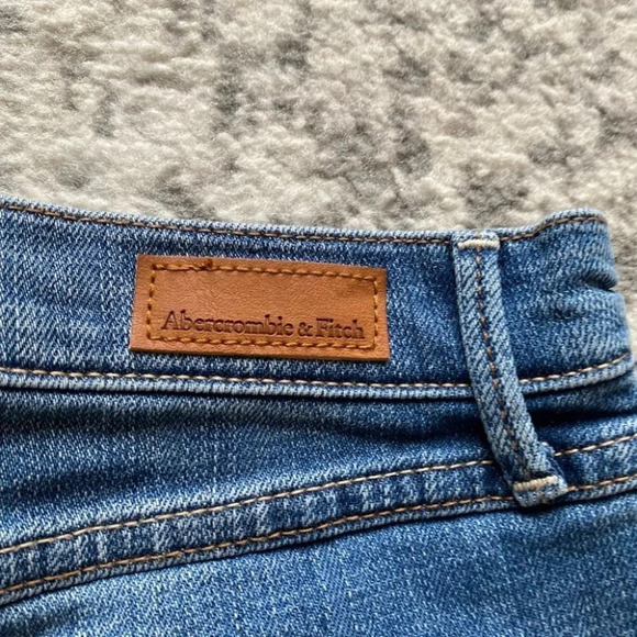 Abercrombie and Fitch denim shorts high rise button fly 26 - Picture 7 of 9